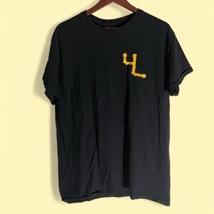 Druski 4Lifers Black Tee with Yellow Graphic